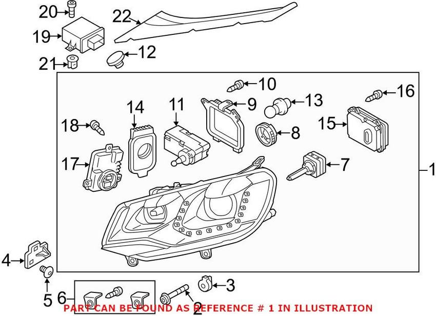 Headlight Assembly - Driver Side (Xenon)